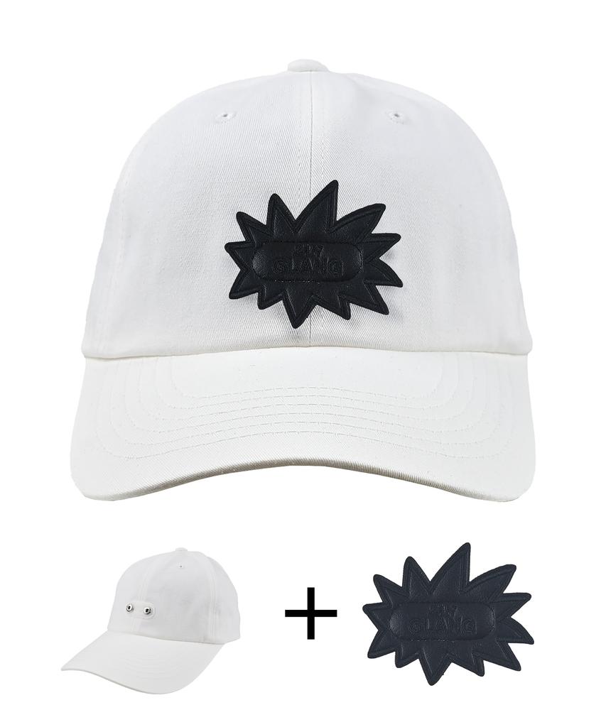 Jangeulang [Set] White Basic Ball Cap + Objet