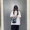Men's Bag Vans Checkerboard Polyester Crossbody Bag Regular Unisex Black White
