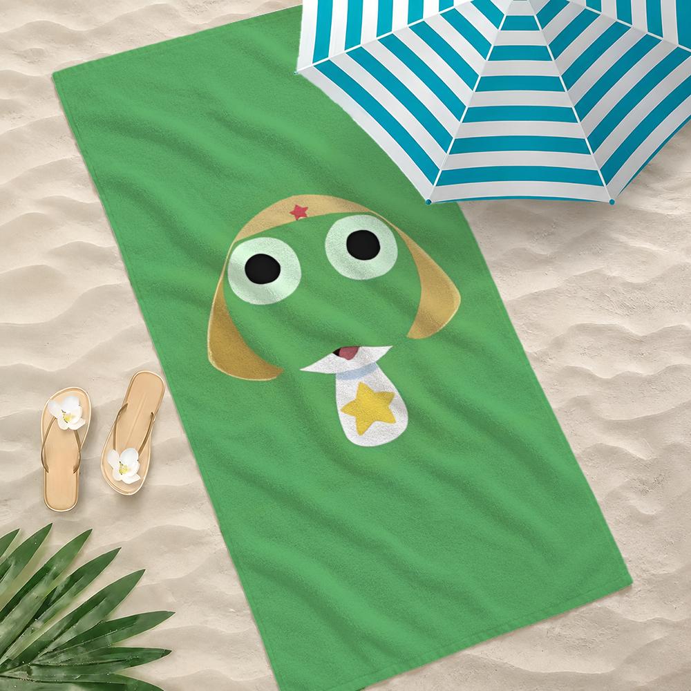 Anime K-Keroro Gunso Towel Towel Beach Towel, Quick Drying Absorbent Bath Towel for Swim,Gym,Camping,Outdoor Hot