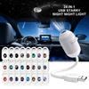 2-in-1 Hd Starry Dynamic Night Light Projector 5d Holographic 360° Adjustable Hd Galaxy and Ocean Projector for Bedroom Ceiling