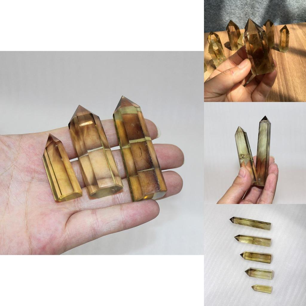 Unique Natural Smokey Citrine Quartz Obelisk Crystal Wand Promoting Spiritual Growth And Wellness