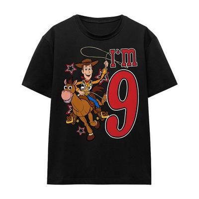 Toy Story Unisex Adult IÂ´m 9 Woody Birthday T-Shirt