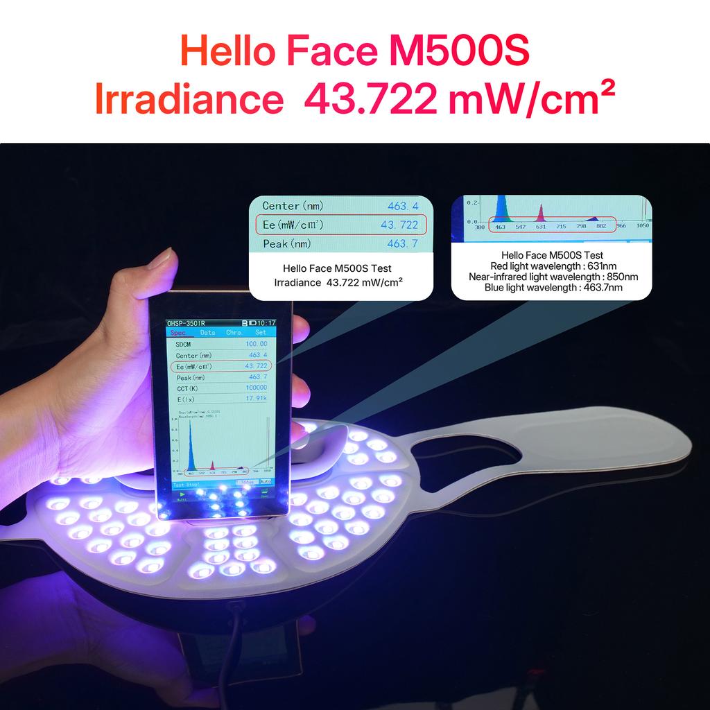 Hello Face LED Red Light Therapy Mask Near-Infrared Light Therapy Facial Mask Soft Wireless Portable PDT Device