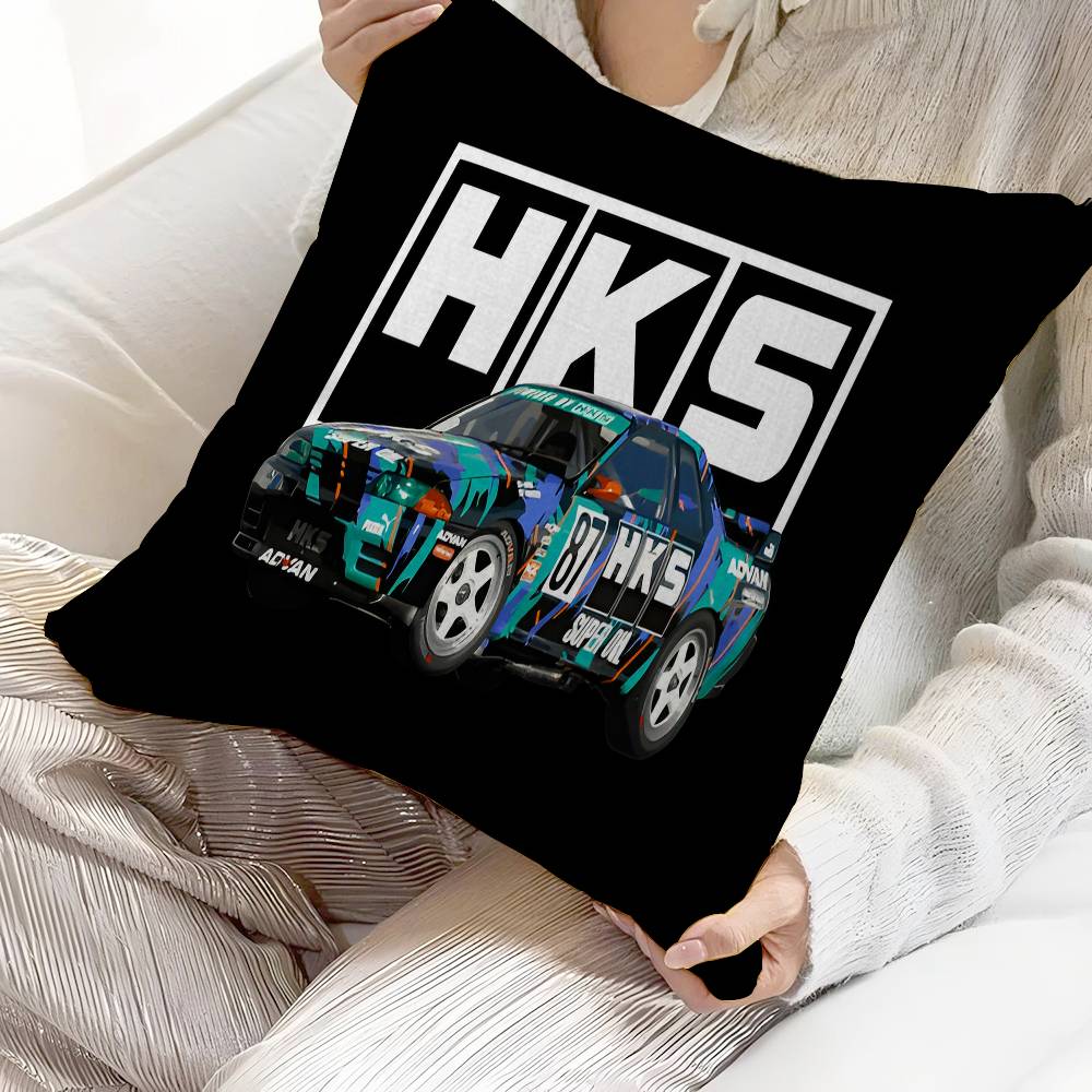 H-HKS R32 GT-R Personalized Pillow Cover Kids Bedroom Wild Party Decor Pillowcase kid Birthday shower Gift