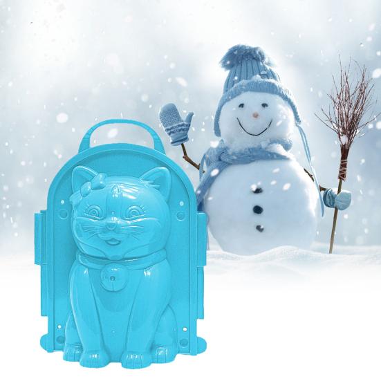 Winter Snowman Penguin Snowball Maker Clip Snow Mold Tool Kids Outdoor Play Toy