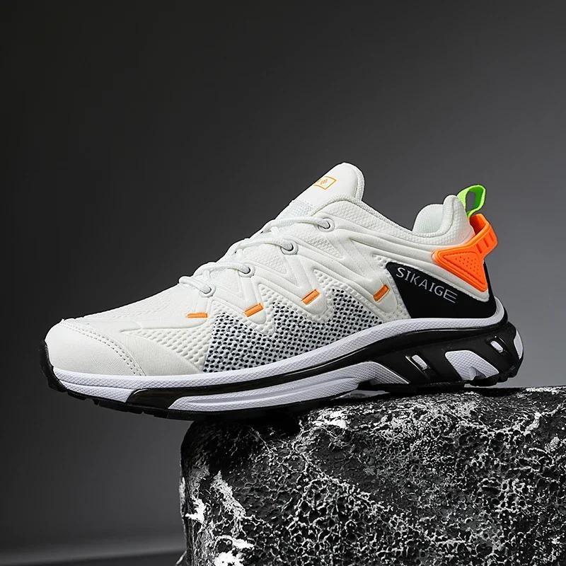 Herrenschuhe Trailrunning-Schuhe Herren Offroad-Sneaker Herren Leichtgewicht Rutschfest Outdoor Bergsteigen Sport Männliches Schuhwerk