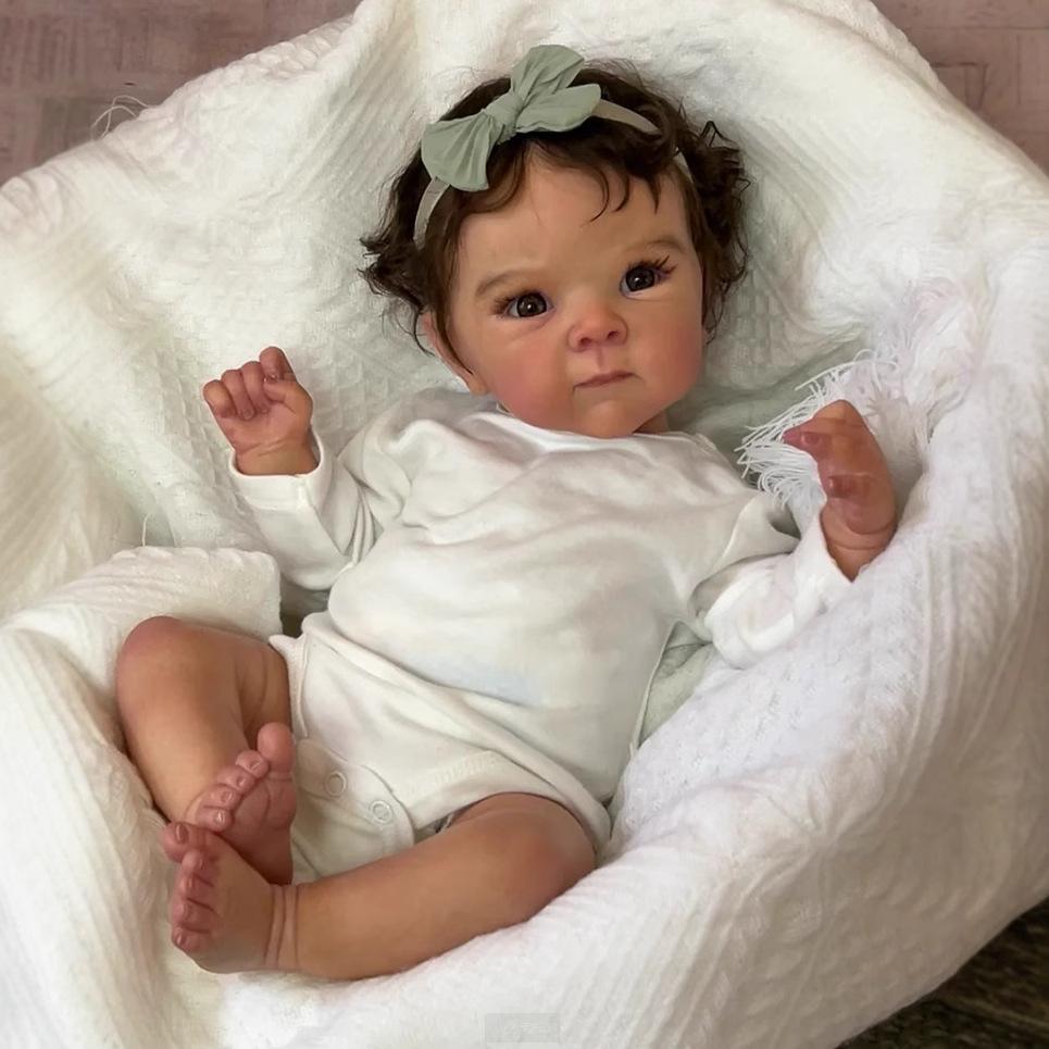 Realistic Reborn 18in Baby Dolls Open Eyes Lifelike Girl Children Toy Xmas Gift