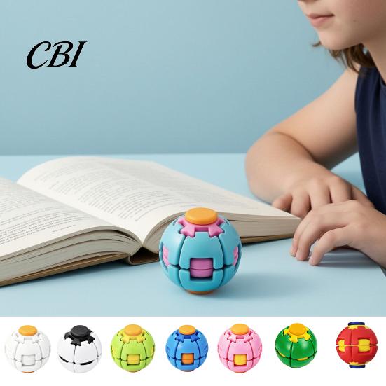 Anxiety Relief Fidget Spinner 3D Printed Press Spinning Ball, Stress Spinner, Device Rotating Splicing Ball Desk Toy for Kids Teens Adults Gadget
