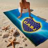 Boca Juniors Crest Design Beach Towel, Quick-drying, Easy To Care For, Use for Both Fitness and Beach Vacations,Sports Essential Fan Gift