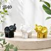Minimalist Room Decor Accessories Mini Resin Elephant Figurine, Good Luck Statue Tabletop Decor, Animal Collectibles for Lovers Small Ornament