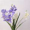 Decor Realistic Artificial Vanilla Orchid Flower 3D Durable Silk Flower Moisturizing Texture Fake Flower Wedding Arrangements