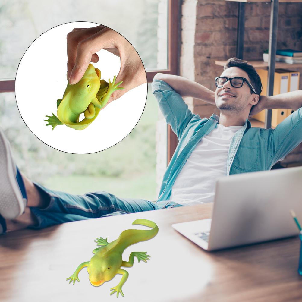 Realistic Animal Model Figurines Simulation Rubber Tadpole Figure Stress Relief Toy Decompression Toy Kids Prank Props