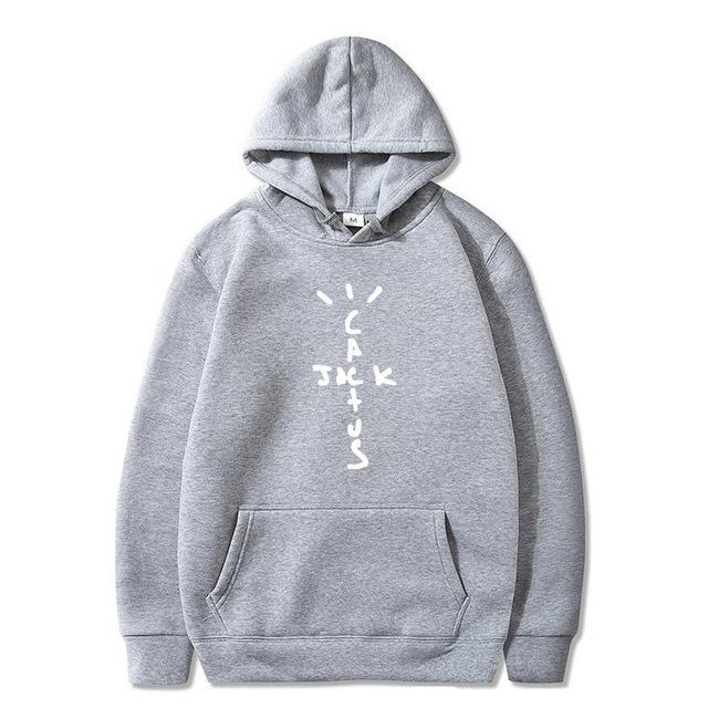 Cactus Jack Swag Alphabet Print Hooded Sweater Women's Hooded Sweatshirt Casual Pullover