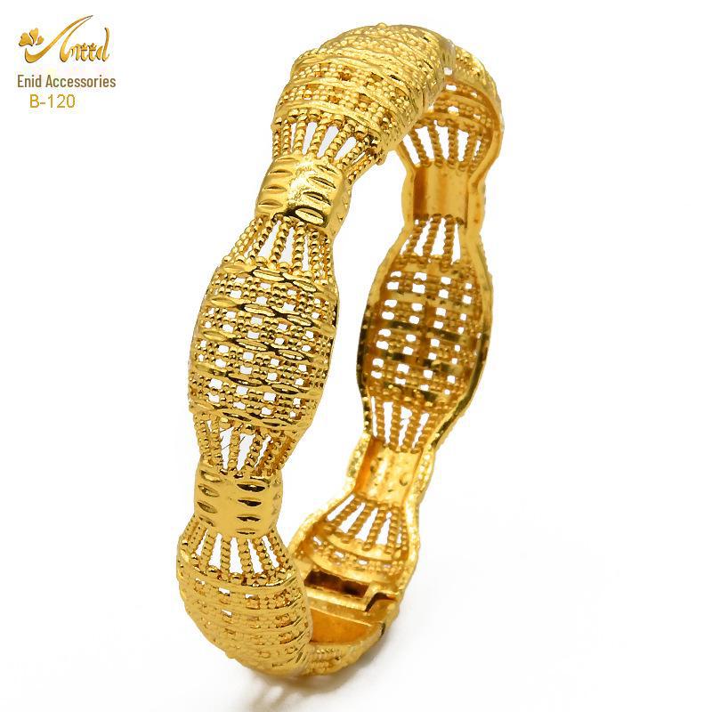 Pulsera nupcial de aleación bañada en oro - Estilo de lujo de Dubái