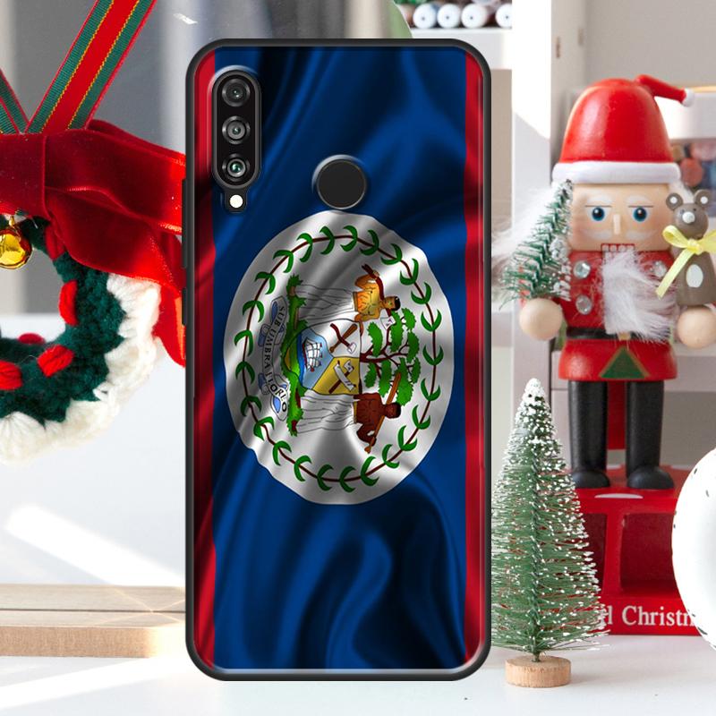 Belizean Flag For Huawei Nova 12i 11i 8i 12s Y73 Y72 Y61 Y91 Y90 Y70 Y60 9 10 SE P60 Pro P30 P40 Lite Case