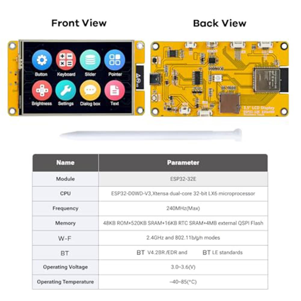 3.5 Inch TFT LCD Touch Screen Module 320x480 With WiFi Driver For ESP32-Arduino Development Board Electronic Components