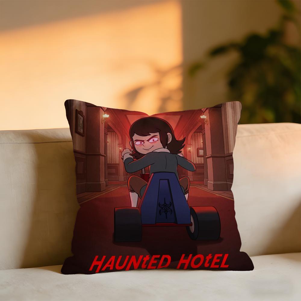 

Haunted Hotel Cushion Cover Cozy Velvet Throw PillowSoft Warm Cushion For Sofa Bed 30x30 cm