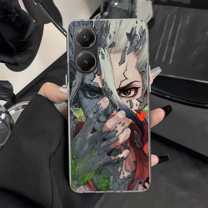 D-Dr Stone Anime Phone Case for Xiaomi Poco X7 X6 X5 X3 Pro X4 Nfc F7 Ultra F6 F5 F4 Gt M6 M5S M4 M3 Soft Silicone Cover X7 X6 X