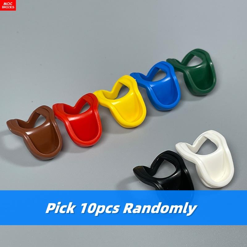 Peças MOC Cabeça Capuz Capacete Abaixado Figura 4cm Corpo Acessório de Roupa 30381 15428 blocos de construção brinquedos presentes para crianças
