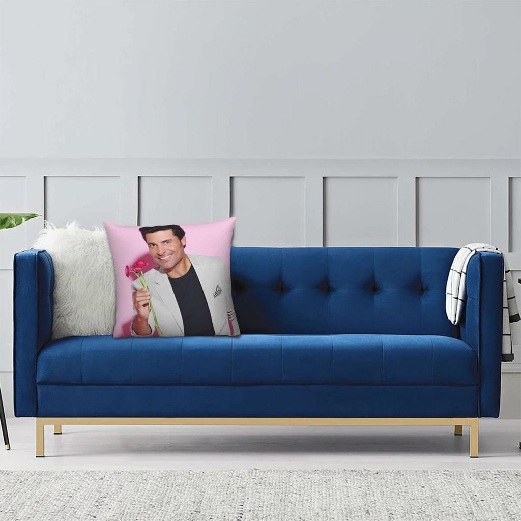 Chayanne Puerto Rican Latin Pop Singer Pillowcase Printed Polyester Cushion Cover Throw Pillow Case Cover Living Room Zipper