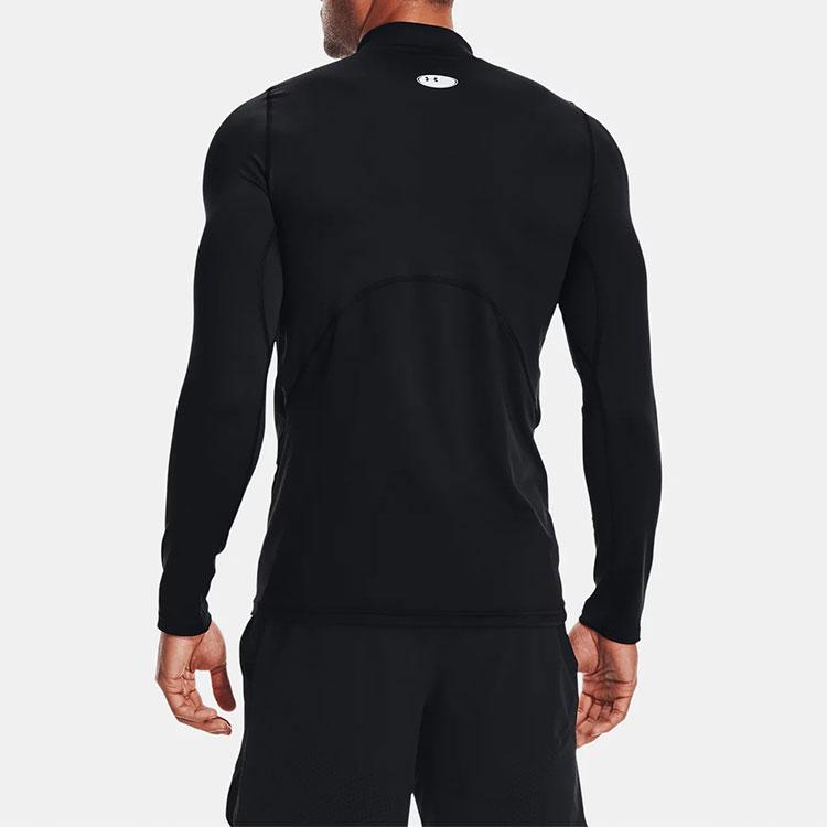 Under Armour ColdGear Infrared Mock Long Sleeve T-Shirt Men Tops Black 1366066-001