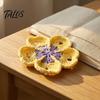 Cute Desk Decor Accessories Handmade Crochet Flower Coasters for Drinks, Thermal Insulation Table Mat Milk Cup Mats Coffee Mugs And Tea Cups, Artistic