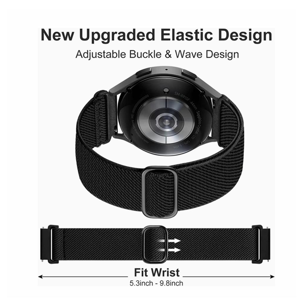 6 Piezas Banda Elástica de 18/20/22 mm para Garmin Forerunner 255 255S 265S 955 965 945 745 Venu 2 3 4S Sq Vivoactive 4 5 Correa Deportiva de Nailon