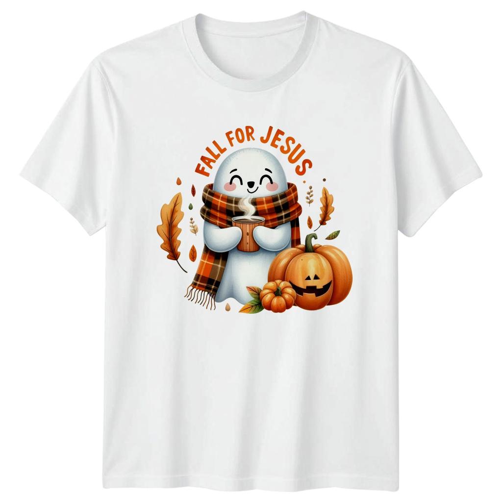 Fall For Jesus TShirt Autumn Halloween Christian Fall Gift For Him And Her