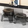 Waterproof Small Low Stool Transparent Kid Stool Modern Furniture Clear Shower Foot Stool Bench