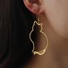 Cazador Cute Animal Cat Women's Earrings 2025 Trend Drop Earrings for Teens Girls Stainless Steel Jewelry Party Birthday Gift