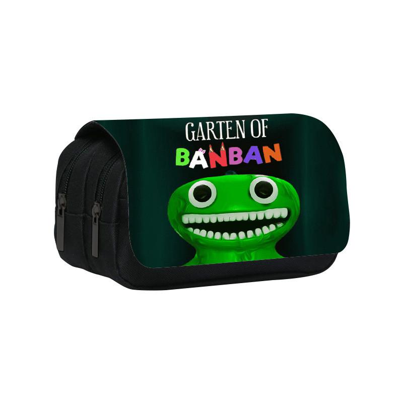 Garten Of Banban Double Layer Pencil Bag With Nylon Material For Students And School Supplies