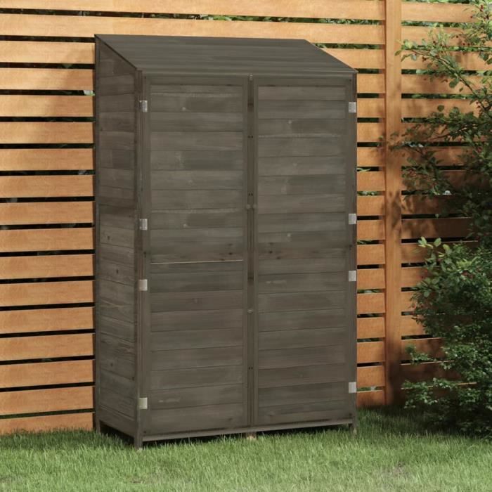 VidaXL Remise de jardin Anthracite 102x52x174,5cm Bois de sapin solide 152192