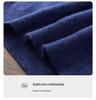 Men's Cashmere Half-High Collar Knit Cardigan with Double Zipper