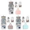 Modern Striped Travel Makeup Bag With Wet And Dry Separation For Cosmetic Storage