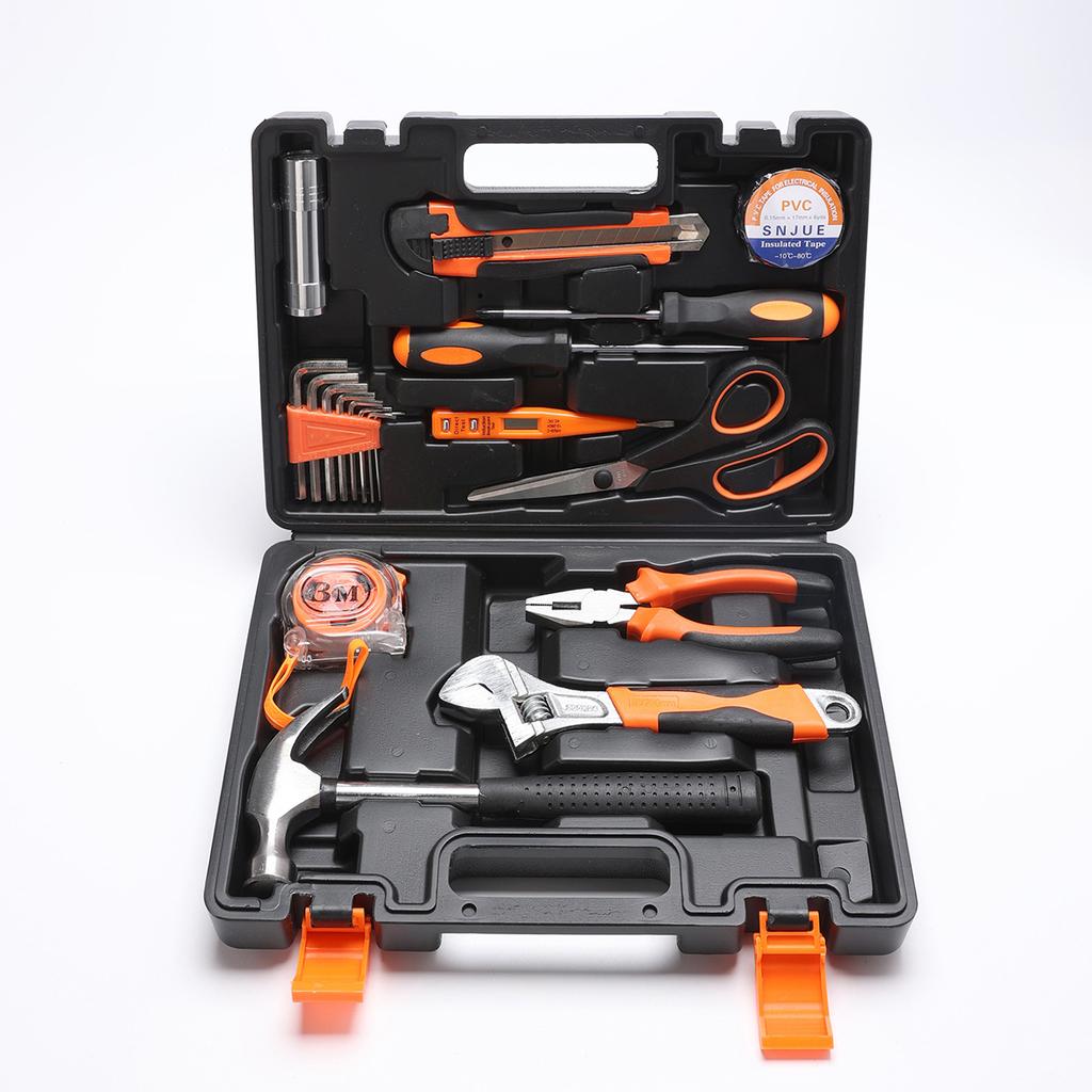 Set Cassetta degli Attrezzi Hardware Set di Attrezzi Manuali Combinati per la Casa Chiave Inglese Cacciavite Riparazione Auto
