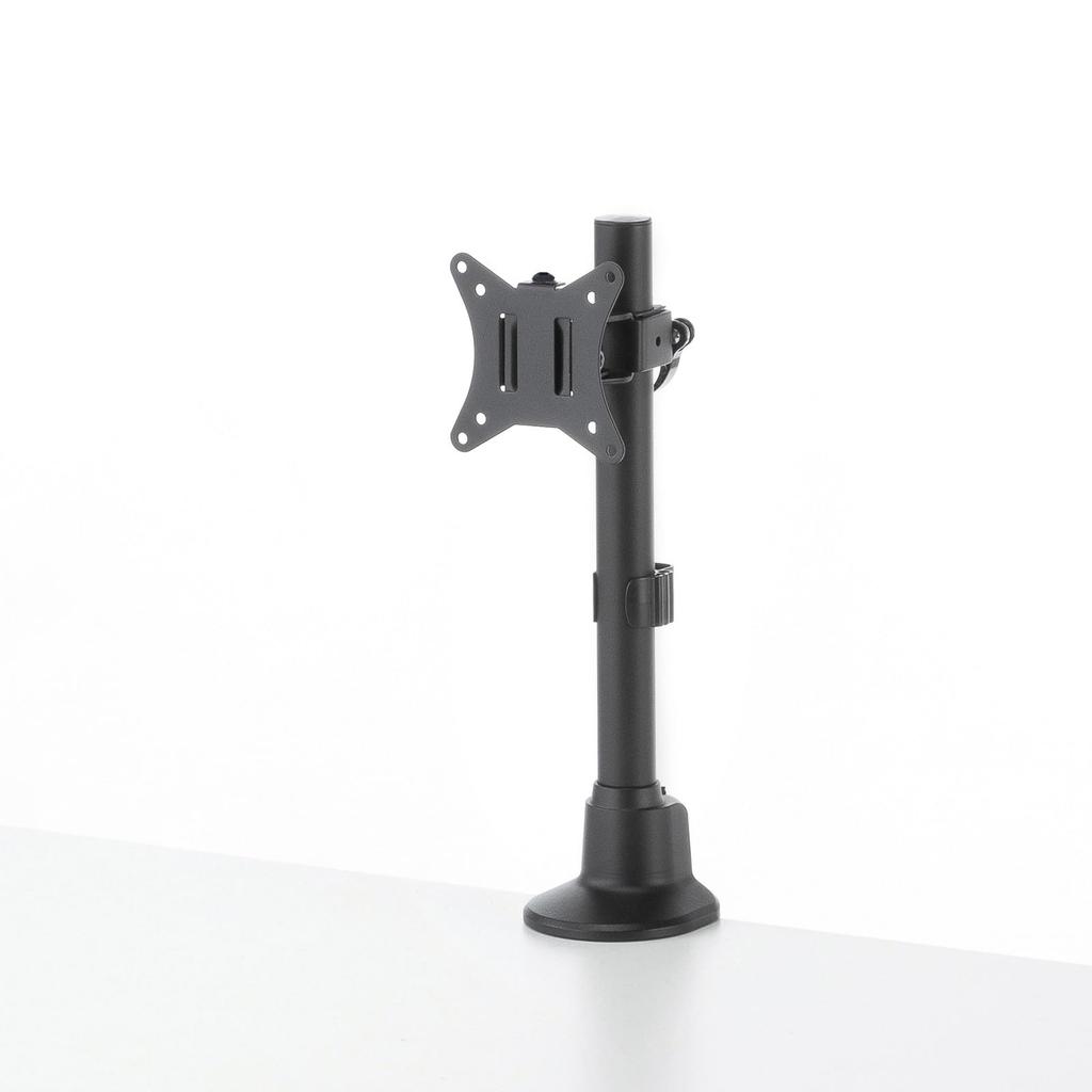 Sanwa Supply Monitor Arm Short Slim Short (Single, Arm, Clamp, Black) CR-LAC115BK