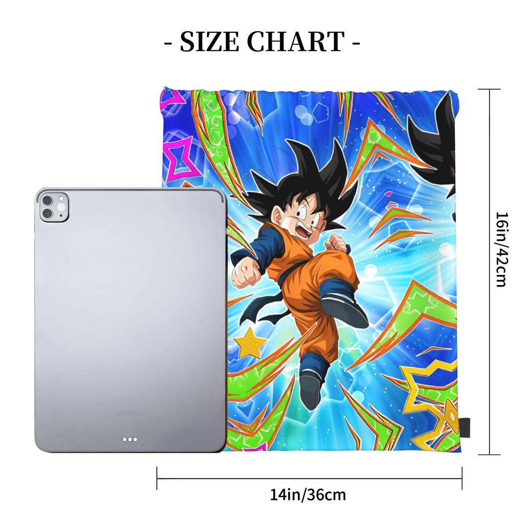 Custom DBZ Dragons Goku Ball Drawstring Backpack Women Men Sport Gym Sackpack Foldable Eccentric Shopping Bag Sack