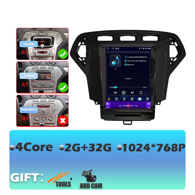 IPS Android 14 For Ford Mondeo 4 2006-2010 Carplay Car Radio Multimedia Video Player Navigaion GPS Stereo