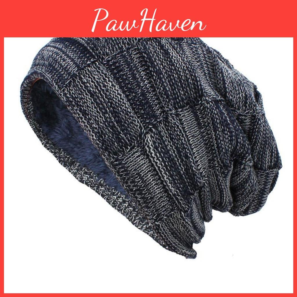 Knitted Hat And Mens Womens Velvet Hat Thickened Hat Windproof Hat Hooded Hat Warm Hat
