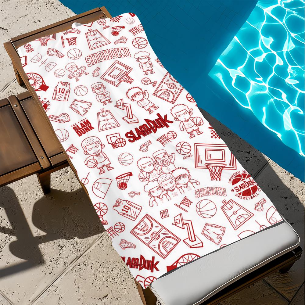 S-slam Anime Cute Towel D-dunk Beach Quick Dry Soft Pool Towels Gift for Travel Gym Shower Camping Sports