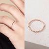 14K Layered Friendship Ring Flat Plate Ball (Small)