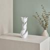 Yousheng 3D Printed Tulip Figurine, Solid White Flower Statue, Integrated Molding Decorative Ornament, Sturdy Art Decor for Bedroom Study Desktop