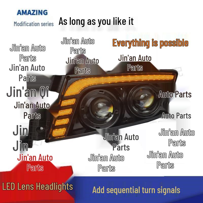 Sinotruk Sitrak G7C7HC5H Laser LED Headlight Modification - Ultra Bright & Transparent.
