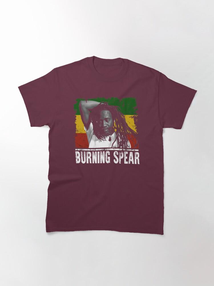 Burning Spear Grafica Amore Arti Brucianti Lancia Cantante Giamaicano T-Shirt Classica