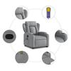 Vidaxl Lift and Massage Armchair, Reclining, Light Gray, Fabric