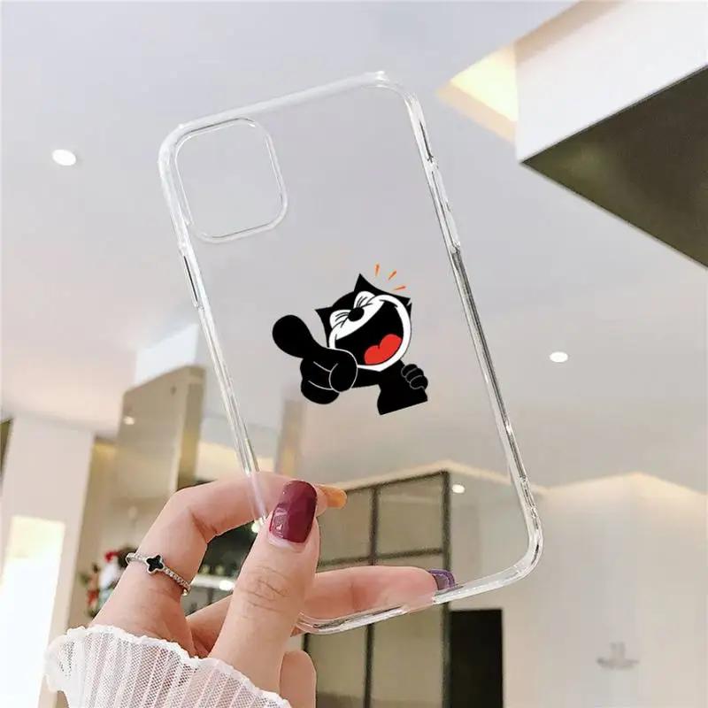 RUICHI Cartoon-Felixs-the-Cats MG Phone Case For Samsung GalaxyS20 S21 S30 FE Lite Plus A21 A51S Note20 Transparent Shell