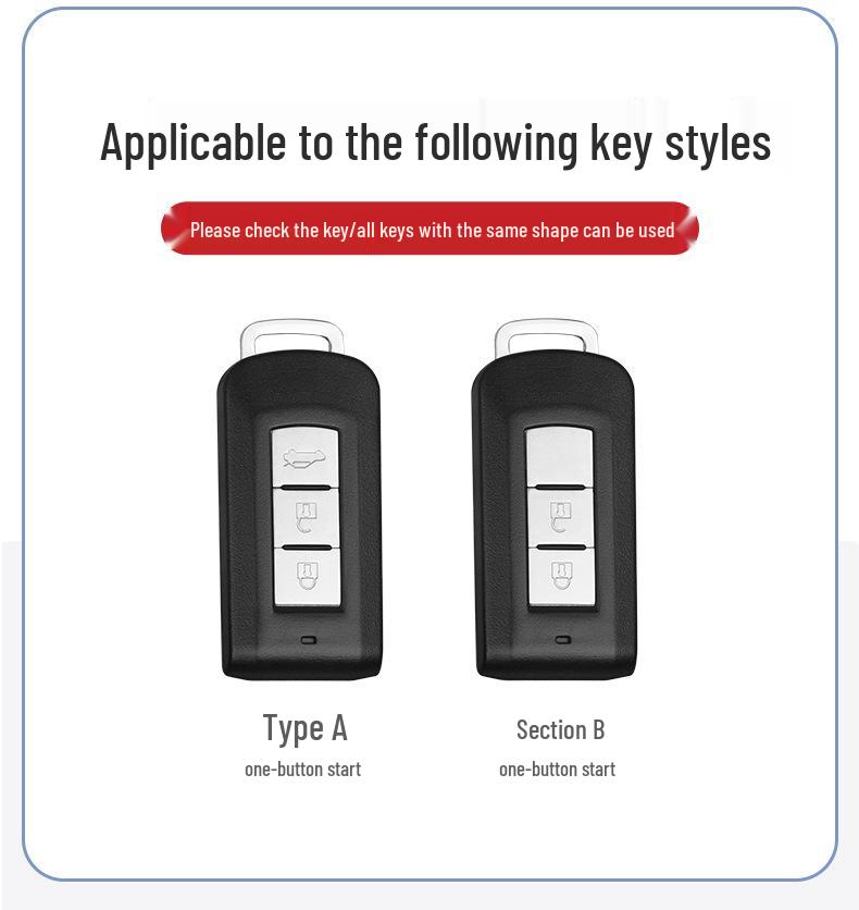 Mitsubishi Key Covers for Outlander, Eclipse Cross, ASX, Pajero, and Lancer EX