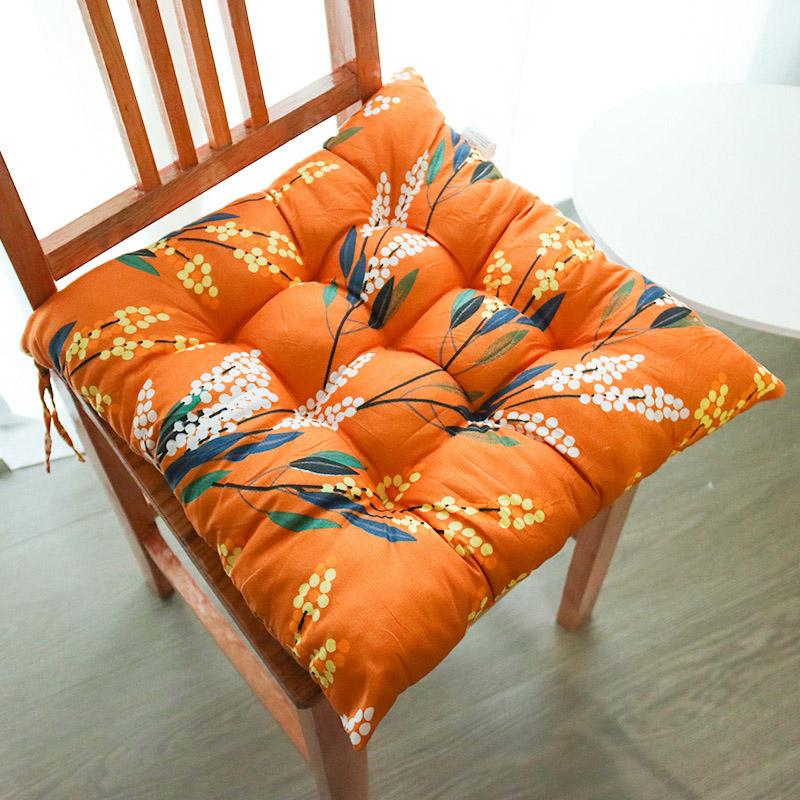 1PC Ultra Soft Linen Chair Cushion Seat Cushion Seat Pad con lacci Tappetino per seggiolino auto spesso Soggiorno