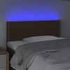 VidaXL Tête de Lit à LED Meuble de Chambre à Coucher Accessoire de Lit Simple Tête de Cadre de Lit Intérieur Marron Foncé 3121465