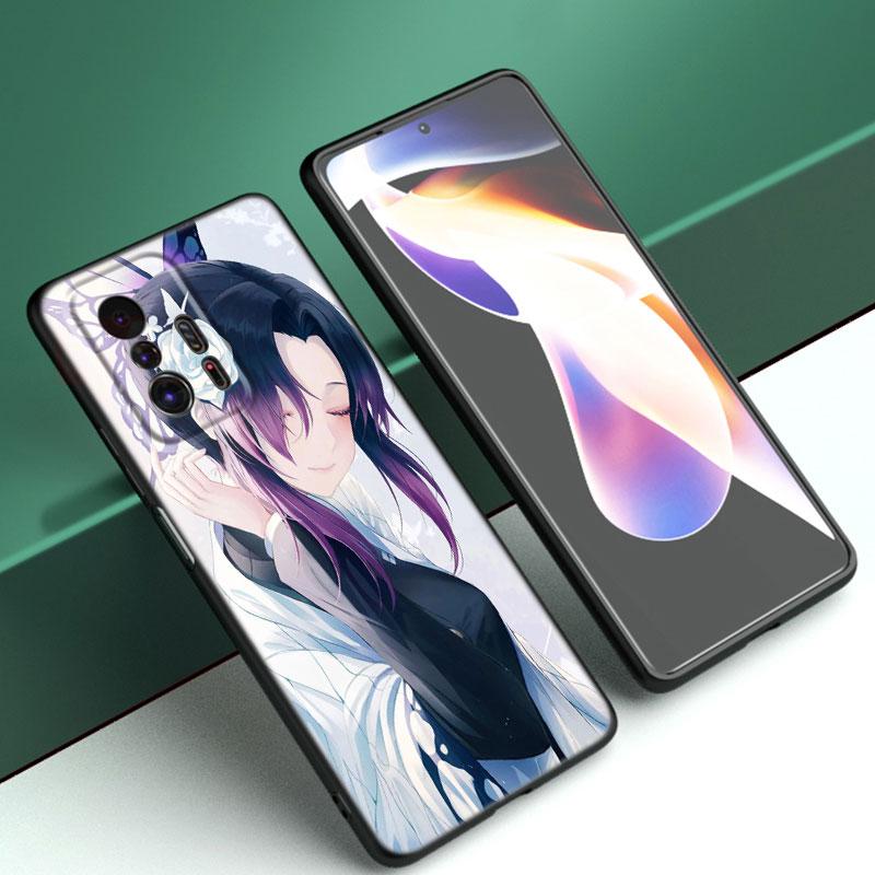 Anime Demon Slayer Phone Case For Xiaomi Mi A2 8 9 SE Note 10 10T 11 12 Lite 9T 11T 12S 12T Pro A3 6X 12X Soft TPU Black Cover